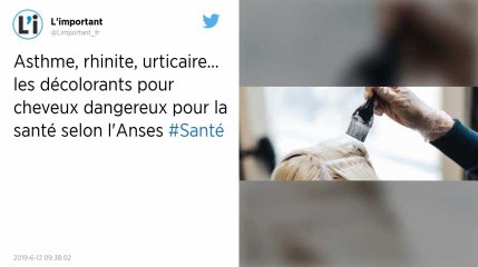 L'Anses met en garde sur les dangers des décolorants pour cheveux