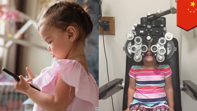 二歲女童近視高達900度 玩手機平板惹禍