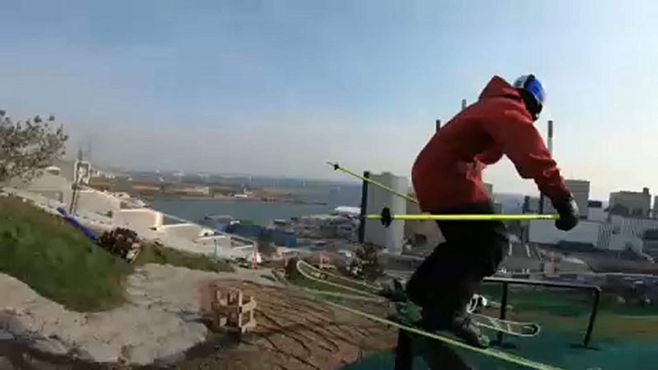 Skifahren auf Kopenhagens Dächern