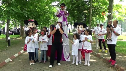 Mülteci ve Türk çocukları etkinlikte doyasıya eğlendi