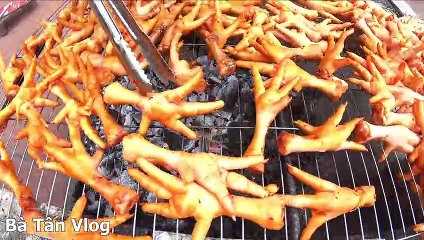 Bà Tân Vlog - Nướng 200 Cái Chân Gà Siêu Cay Ăn Mừng 100.000 Subscribe trên Youtube
