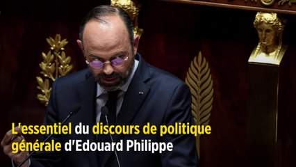 L'essentiel du discours de politique générale d'Edouard Philippe