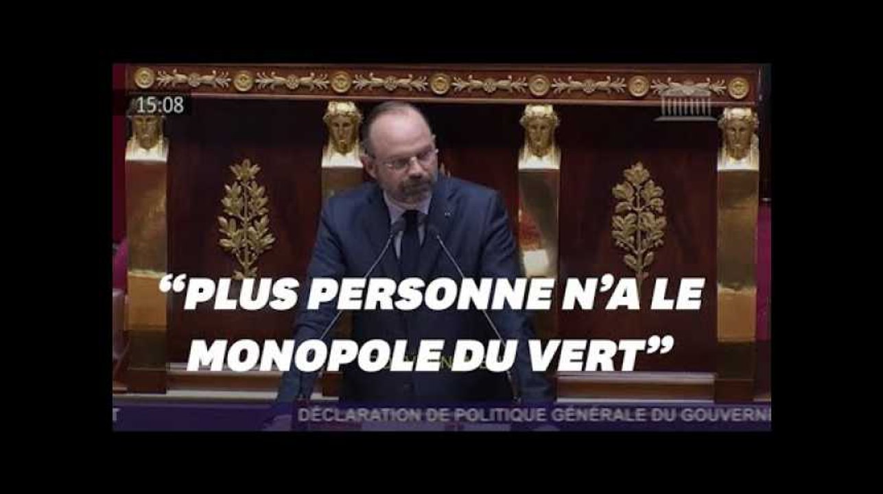 Édouard Philippe défend sa conversion écologique devant l'Assemblée nationale