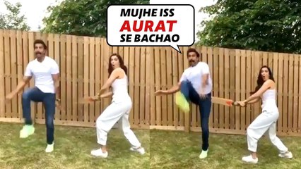 -ICCWORLDCUP2019 Deepika Padukone BEATS Ranveer Singh With Cricket Bat - Unseen Video
