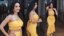 kiara advani Stunning New Looks With Her Yellow Dress - kabir singh promotion