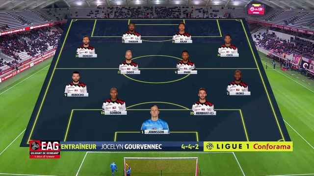 J14 Stade de Reims - EA Guingamp ( 2-1 ) - Résumé - (REIMS - EAG) 2018-19