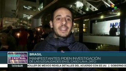 Brasileños protestan para exigir libertad de Lula y renuncia de Moro