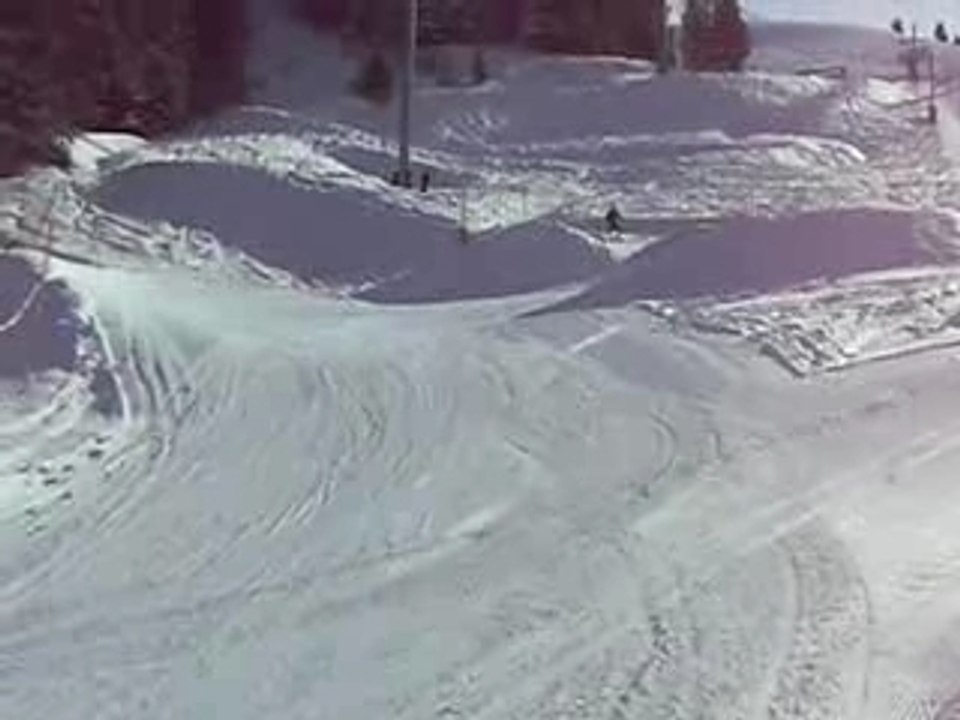Entrainement de Slalom à Meribel 1 (Chute de moi)