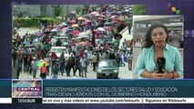 Persisten marchas contra privatizaciones en Honduras