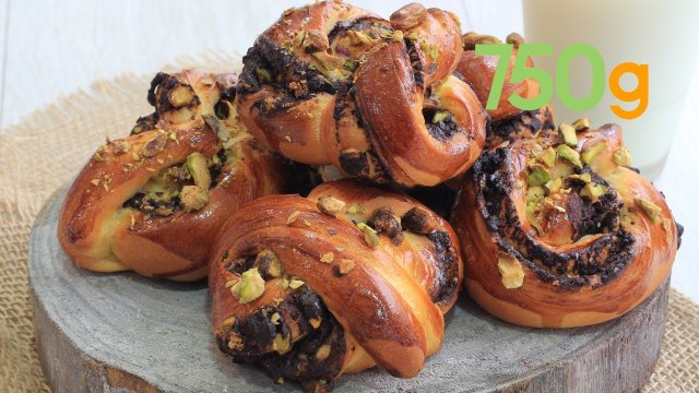 Recette de babka au chocolat et pistaches - 750g