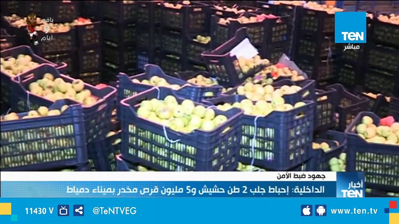 الداخلية:  إحباط جلب 2 طن حشيش و5 مليون قرص مخد...