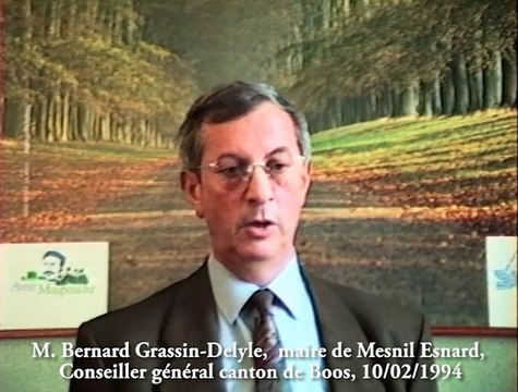 M. grassin-delyle, maire de Mesnil Esnard, Conseiller général canton de Boos