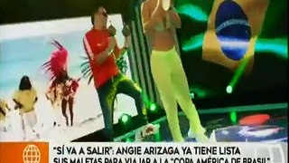 Angie Arizaga viajará a Brasil para cubrir la Copa América 2019