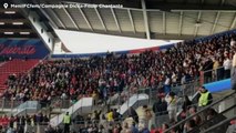 Choir belts out powerful rendition of French feminist anthem at Sweden-Chile game