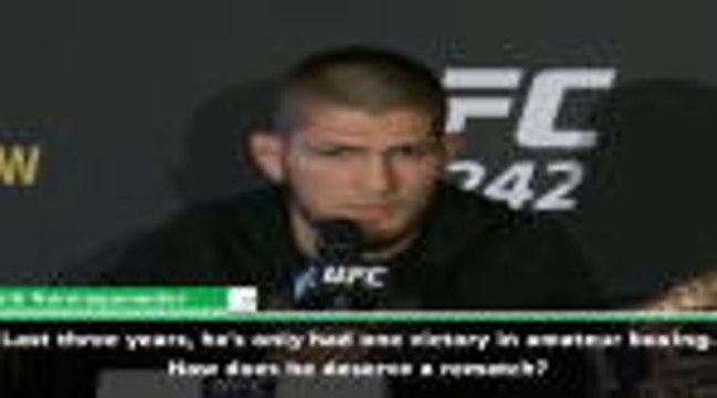 McGregor doesn't deserve a rematch - Khabib