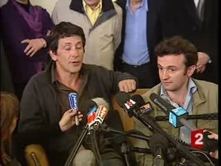 Conférence de presse, Pierre Creisson et Thomas Dandois