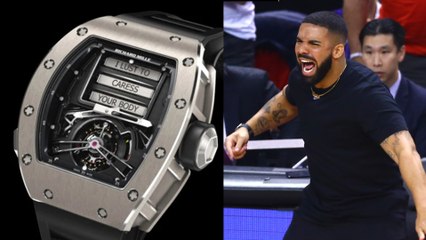 Drake SHOWS OFF $750k SEX WATCH During NBA Finals!
