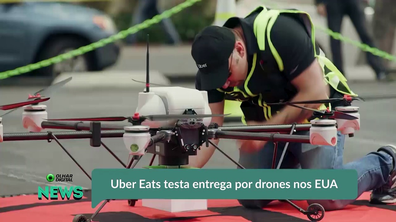 Uber Eats testa entrega por drones nos EUA
