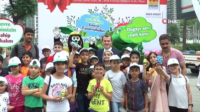 Çevre Haftası etkinliklerinde çocuklar hem eğlendi hem öğrendi