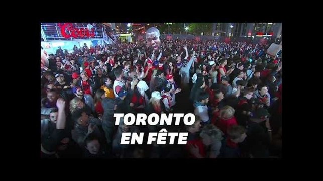NBA: Toronto explose de joie au moment de la victoire des Raptors