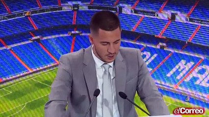 Eden Hazard es presentado como jugador del Real Madrid