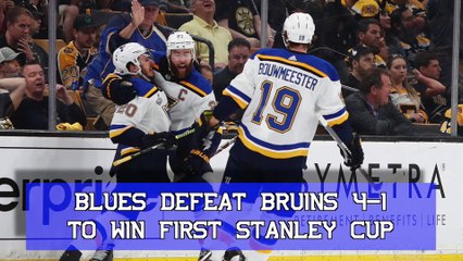 Blues Defeat Bruins 4-1 In Game 7 To Win First Stanley Cup