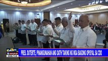 Pres. #Duterte, pinangunahan ang oath taking ng mga bagong opisyal sa CDO