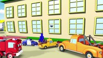 The Slingshot CONTEST with the Baby Cars in Car City ! Trucks and Cars Cartoon for kids