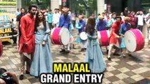 Malaal | Sharmin Segal Meezaan Jaffrey Grand Entry & Dance On Dhol | Udhal Ho Song Launch