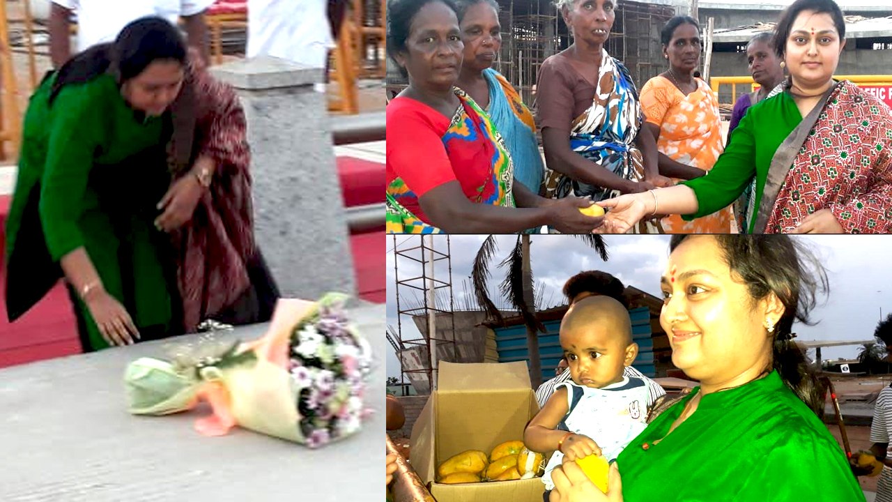 Vindhiya: ஒரு கூடை மாம்பழத்தோடு பீச்சுக்கு வந்த நடிகை விந்தியா.. ஏன்.. எதற்கு?- வீடியோ