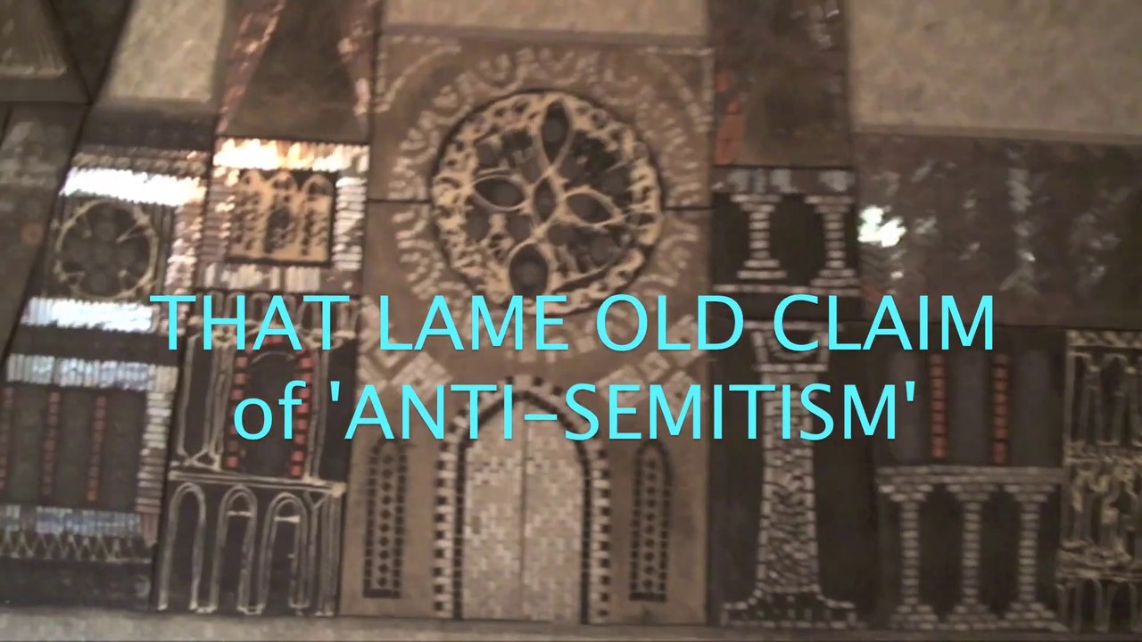 Speakers' Corner: THAT LAME OLD CLAIM OF 'ANTI-SEMITISM'