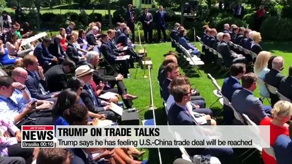 Trump says he has feeling U.S.-China trade deal will be reached