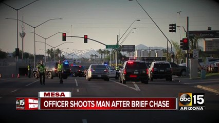 Video herunterladen: Police investigating officer-involved shooting in Mesa