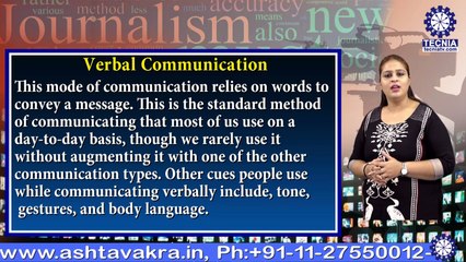 Ms. Shopita Khurana || Types of Communication || TIAS || TECNIA TV
