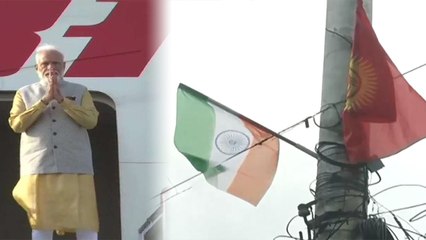 PM Modi के पहुंचने से पहले Bishkek में दिखा उल्टा Indian Flag | Viral Video | वनइंडिया हिंदी