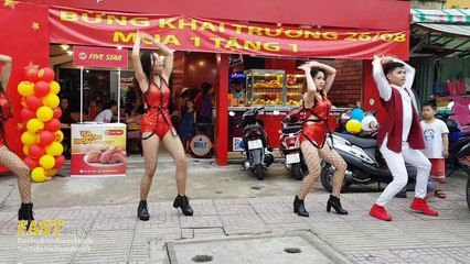Nhóm Nhảy Hiện Đại Biểu Diễn Khai Trương Của Hàng Gà Rán Ở Gò Vấp - 0932.995.932