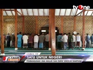 SUN Rampungkan Pembangunan 5 Masjid dan 4 Sekolah di Lombok