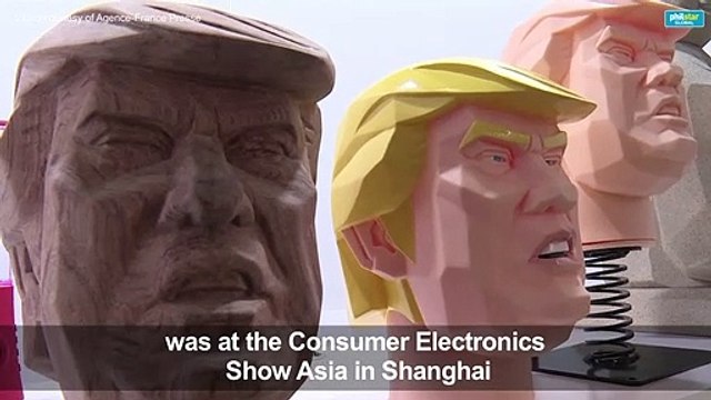 Trump-bashing gets physical at China tech show