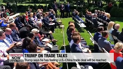 Trump says he has feeling U.S.-China trade deal will be reached
