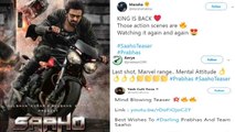 Saaho Teaser Twitter Reaction: Fans get impressed by Prabhas & Shraddha Kapoor | FilmiBeat