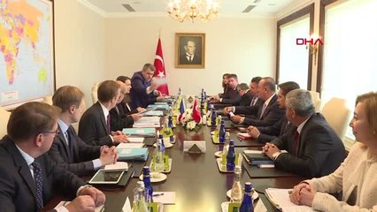 ANKARA Çavuşoğlu, Fransa Dışişleri Bakanı Jean-Yves Le Drian ile heyetlerarası görüştü
