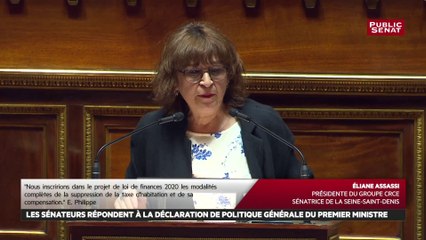 Eliane Assassi au Premier ministre : « « Nous ne soutiendrons pas ce projet qui s’attaque en profondeur à la solidarité nationale »