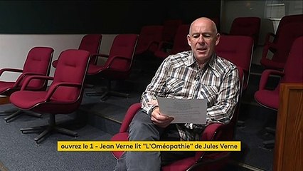 Jean Verne, arrière-petit-fils de Jules Verne, lit "L’Oméopathie", un poème de son aïeul