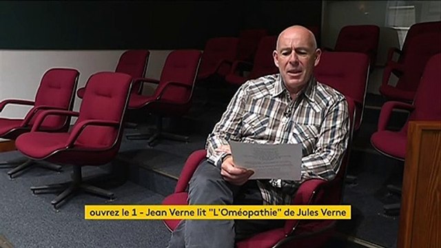 Jean Verne, arrière-petit-fils de Jules Verne, lit L’Oméopathie , un poème de son aïeul