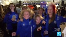 Women's World Cup: French fans celebrate victory over Norway