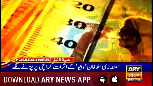 Headlines ARYNews - 1400 13th June 2019