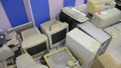 Söke'de elektronik atıklar, köy okullarına bilgisayar olarak dönüyor