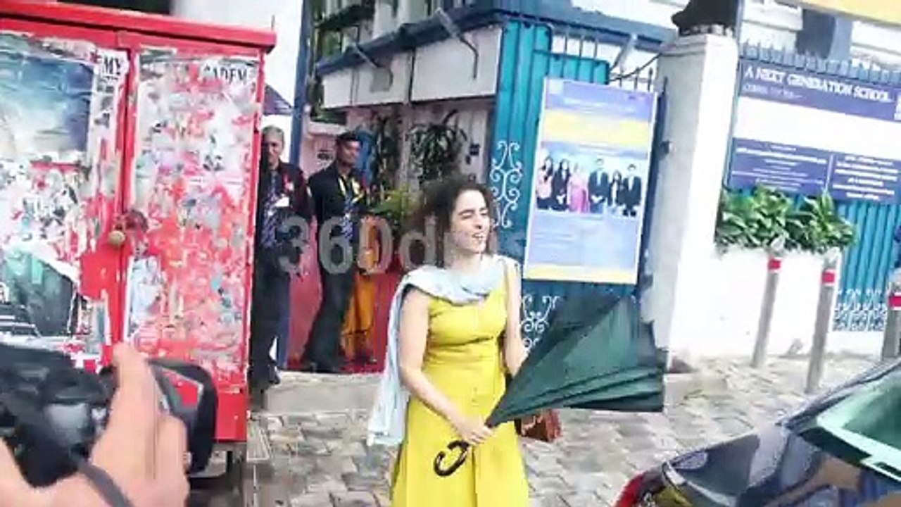 Sanya Malhotra and Vikrant Massey together spotted at Mukesh Chhabra Office