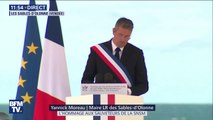 Hommage aux sauveteurs de la SNSM: le maire des Sables-d'Olonne lit un poème choisi par les familles des victimes