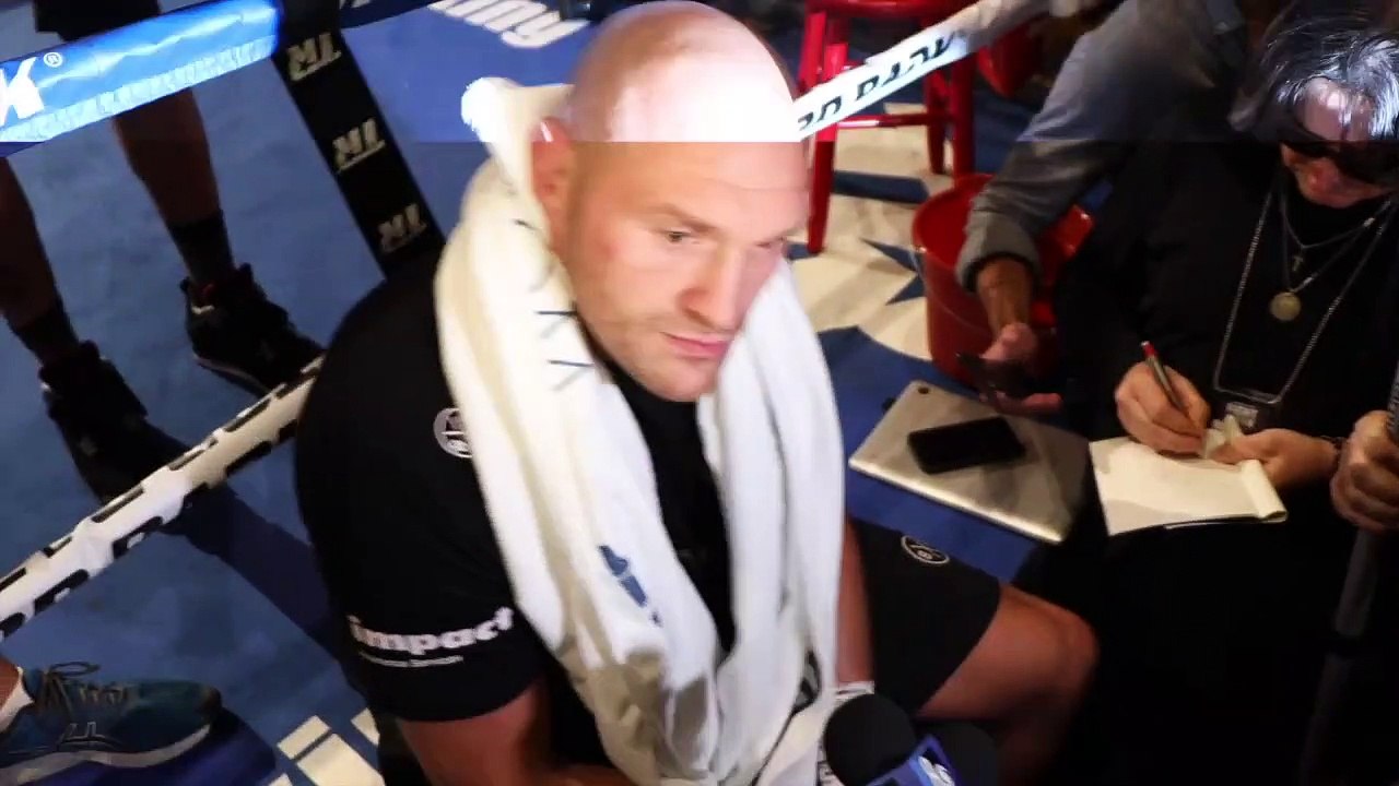 'IM NOT HERE TO TALK ABOUT (JOSHUA). I'VE NO INTEREST' -TYSON FURY ASKED ON AJ,  CUTS SHORT REPORTER